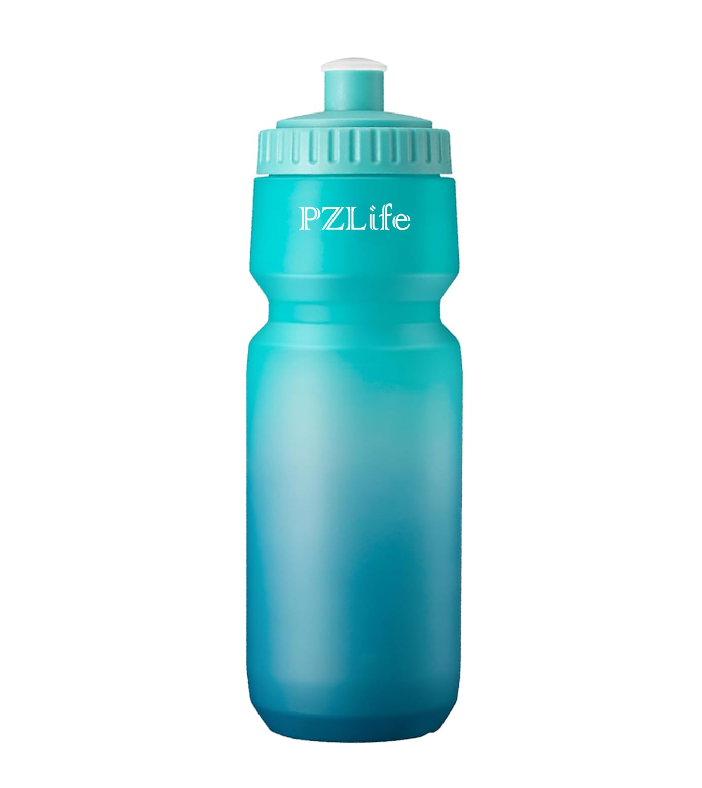 24 oz Bike Water Bottle, Easy Squeeze Cycling & Sports Bottle, BPA Free, Leak Proof with Pull Top Lid, Capacity Scale, for Bicycle, Gym, Running