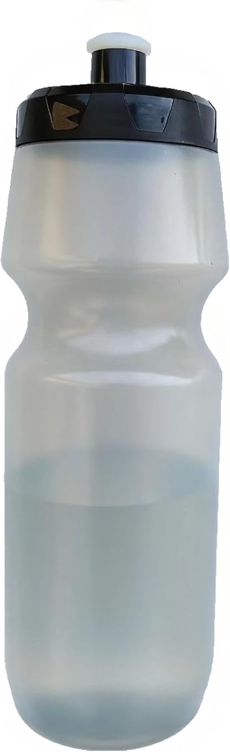Squeeze Sports Water Bottle, 24oz Leak-Proof BPA-Free Cycling Water Bottles, Suitable for Cycling Gym Hiking Outdoor Sports.(Clear Grey)