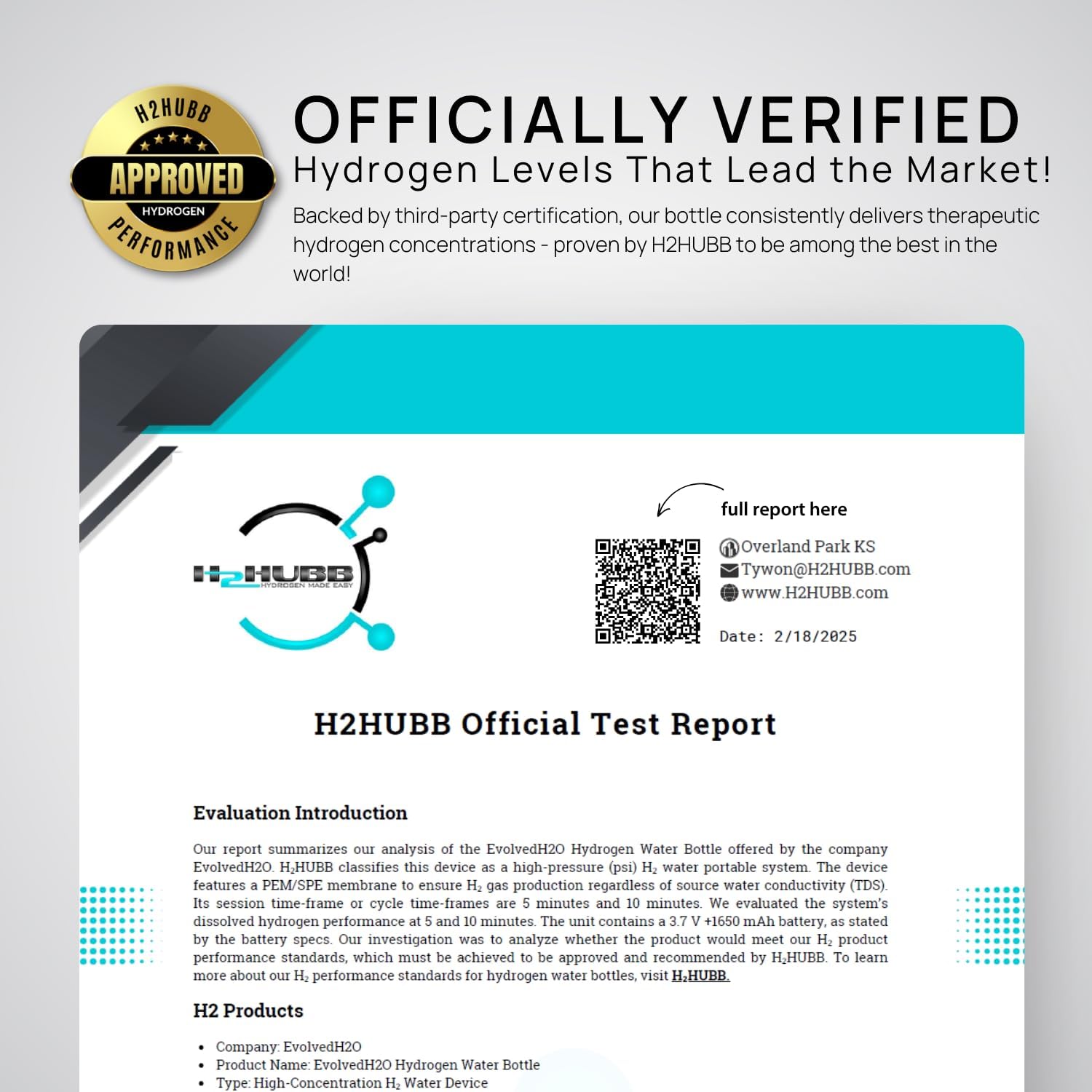 Certified Hydrogen Water Bottle Generator I 6200 PPB Portable Ionizer I SPE PEM Electrolysis I Rechargeable I Aussie Owned I Enhance Hydration & Wellness I 270ml/9.13oz (Blue)